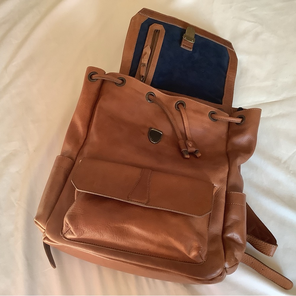 Brown Leather Backpack - image 13